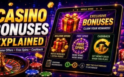 Casino Bonuses Explained: Welcome Offers, Free Spins and Cashback